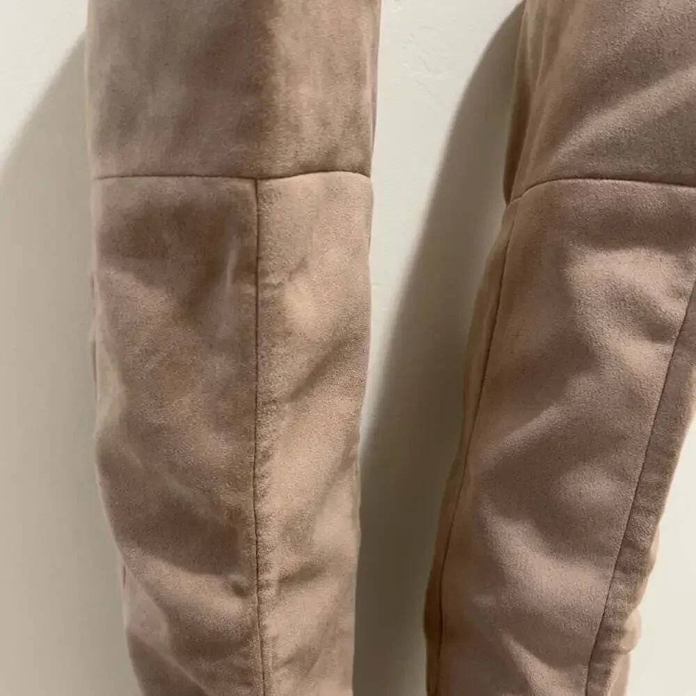 Marc Fisher Women's Brown Qulie High Heel Over The Knee Boots Size 6.5 M